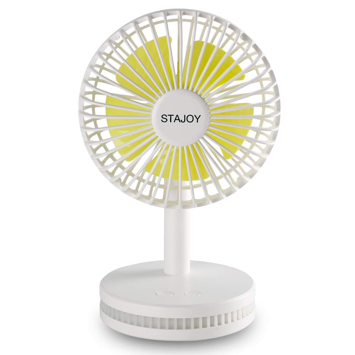 STAJOY Small USB Desk Fan 6 Inch with Night Light