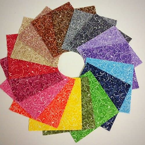 102 Pcs Pack 5” Squares Yummy Twist Precut Charm Pack Quilt 100% Cotton Fabric Quilter Quilting