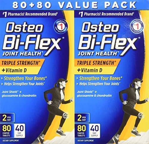 Osteo Bi-flex Joint Care Triple Strength with Vitamin D, Twin Pack,80+80 by Rexall