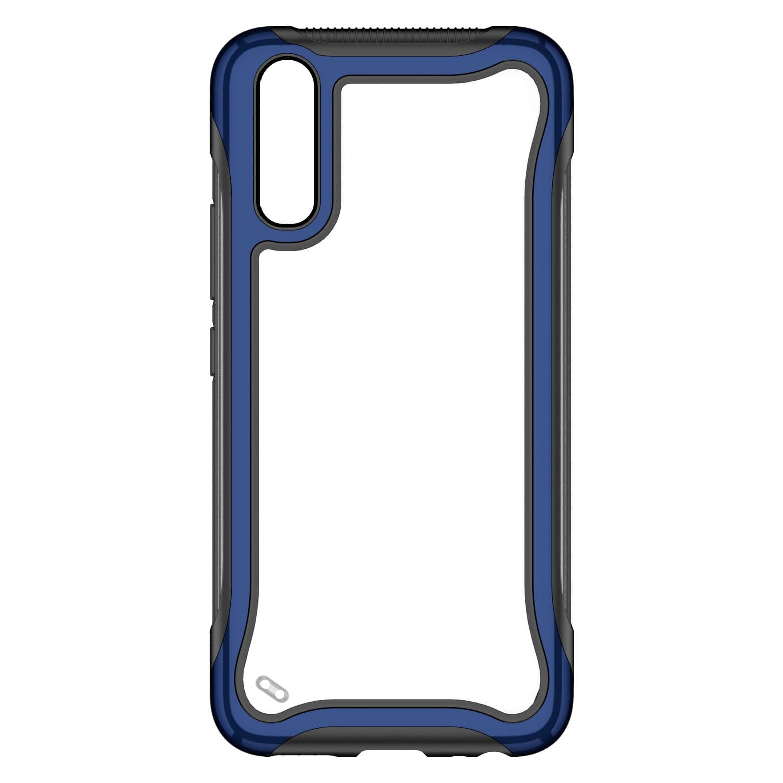 Dedux Case for Huawei Y9s Case, Clear Back with Hard Painted Pc and Shockproof Tpu Frame 3 in 1 Bumper Cover. Blue