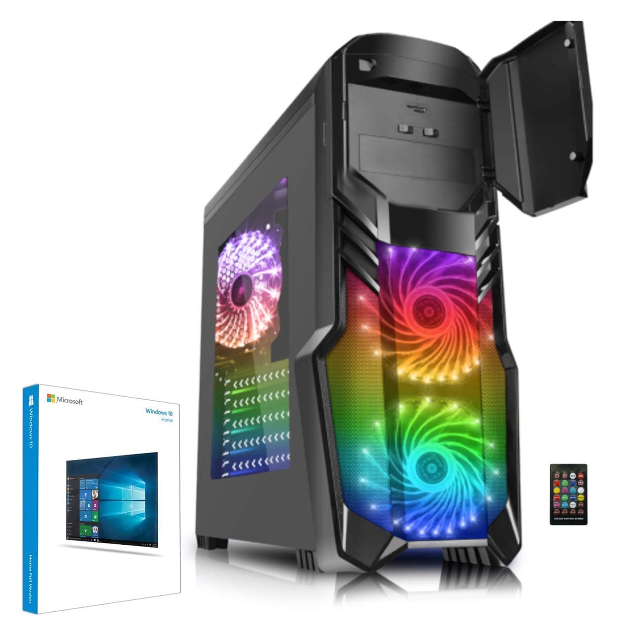 PALICOMP Gaming PC INTEL Coffee Lake Core i7 8700 3.2Ghz - 4.6Ghz Turbo 6 Core - 8GB DDR4 2133Mhz RAM - 240GB SSD - 1TB Sata3 HDD - Windows 10 - INTEL HD Graphics - CAS1B