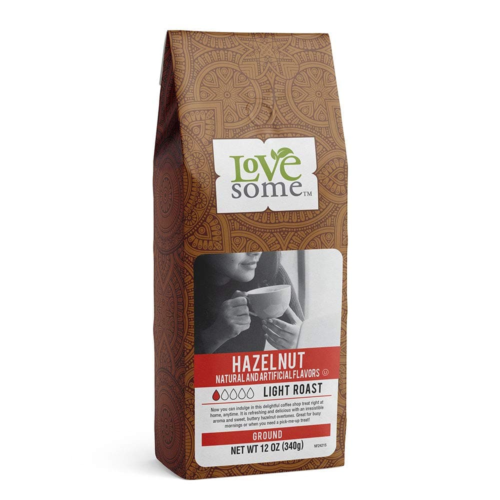 Lovesome Ground Coffee, Hazelnut, 12 Ounce