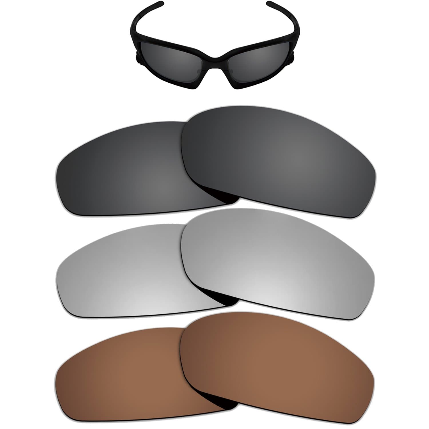 Kygear Anti-fading Polarized Replacement Lenses for Oakley Split Jacket Sunglasses