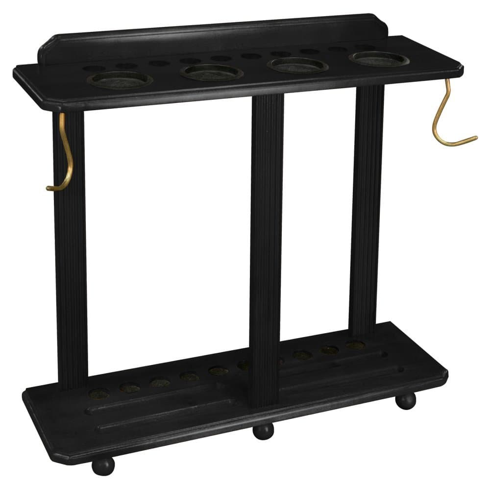 Heritage Floor Pool Cue Rack Black Onyx