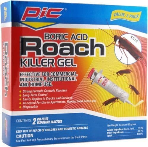 Omcon(TM) NEW PIC GEL Boric Acid Roach Control Gel 1-Ounce Syringe 2-Pack