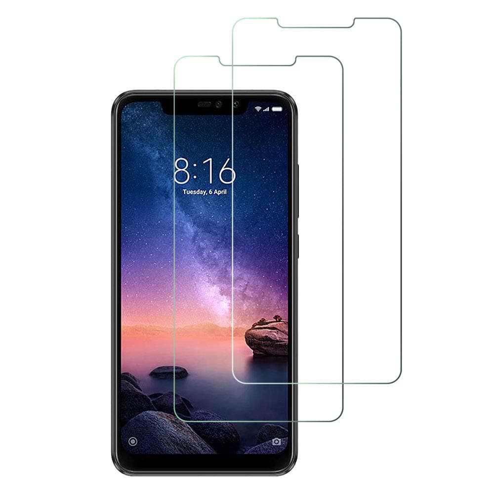 Widamin 2Pack, Screen Protector Compatible with Xiaomi Redmi Note 6 Pro, Premium Tempered Glass with 9H Hardness, 2.5D Round Edge, [Crystal Clearity], [Scratch-Resistant], [No-Bubble]