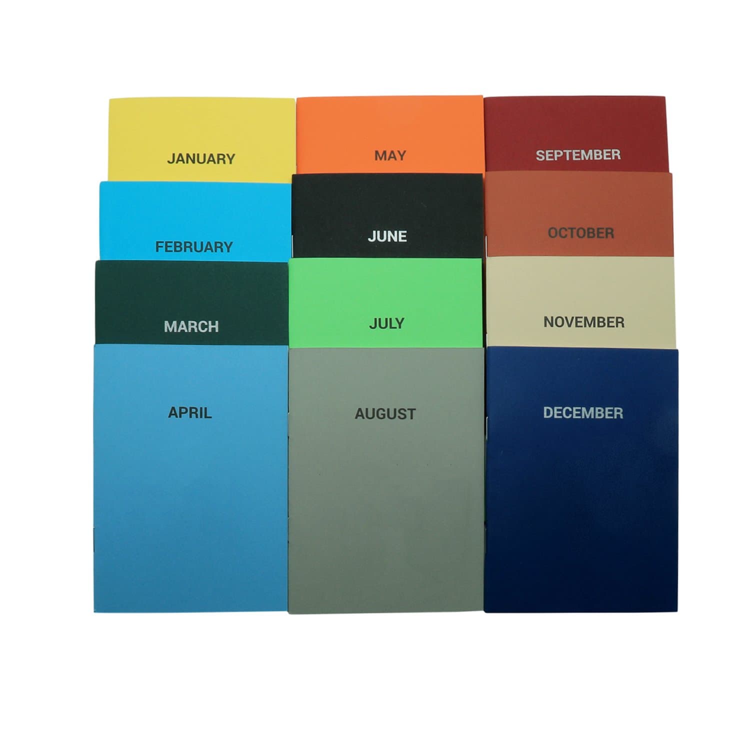 THINKPOT Monthly Planner Notebooks (Set of 12)