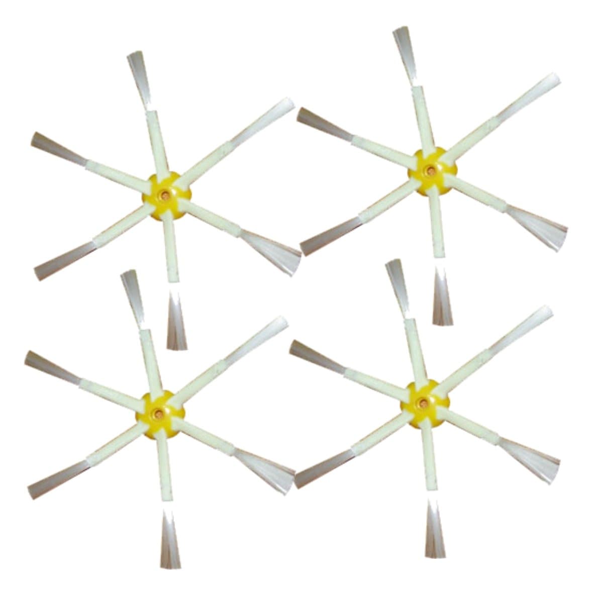ROBOMARKET® KIT 4 PCS 6 ARMS LATERAL BRUSHES FOR IROBOT ROOMBA 500 600 700 505 510 520 521 530 531 532 533 534 535 536 537 540 545 550 551 552 555 560 562 563 564 565 570 580 581 582 585 605 610 612 614 615 616 620 621 625 630 631 650 651 653 660 665 680 681 760 765 770 772 772e 774 775 776 780 782 782e 785 786 786p 790 SPARE PARTS