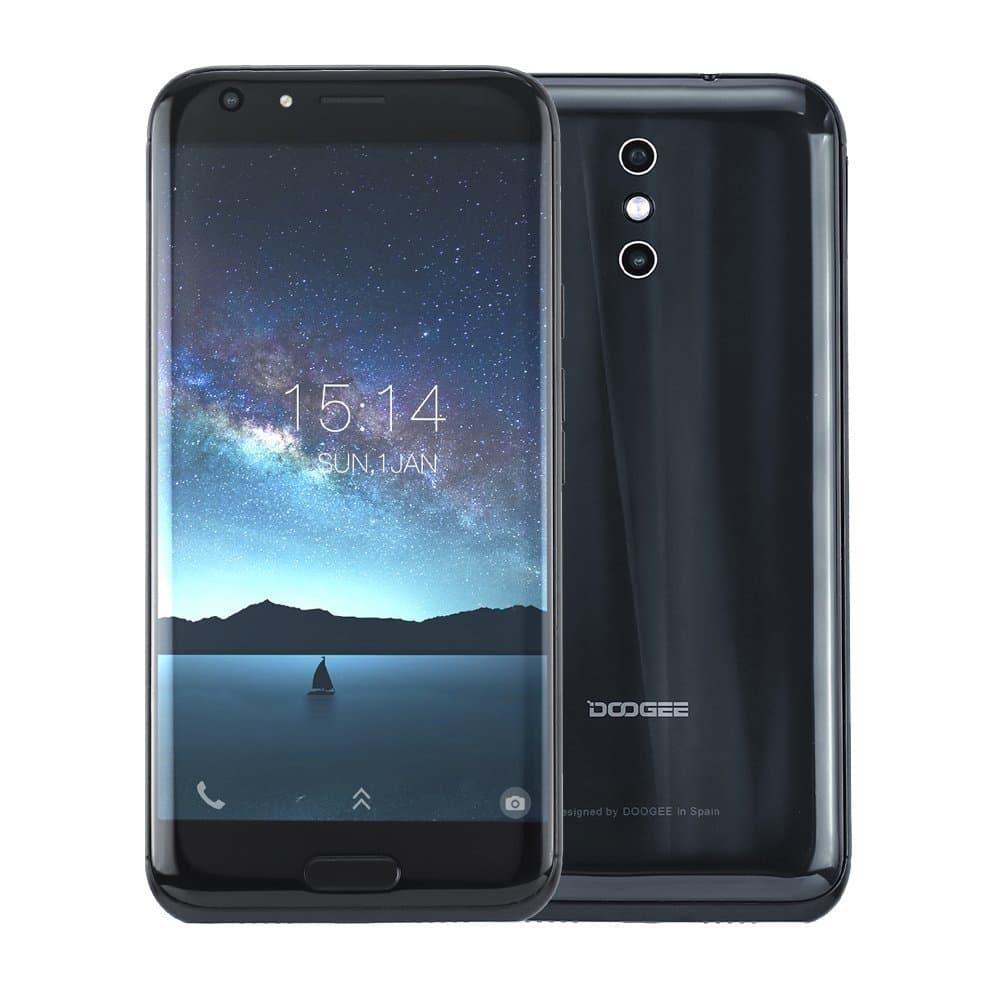 DOOGEE BL5000 Unlocked 4G Smartphone, 5.5” Android 7.0 1.5GHz MT6750T Octa Core 4GB RAM 64GB ROM Dual SIM Mobile Phone with Dual Rear Camera(13MP+13MP) Front Camera(8MP) 5050mAh Battery Bluetooth Wifi GPS GSM SIM-free Cellphone (Black)
