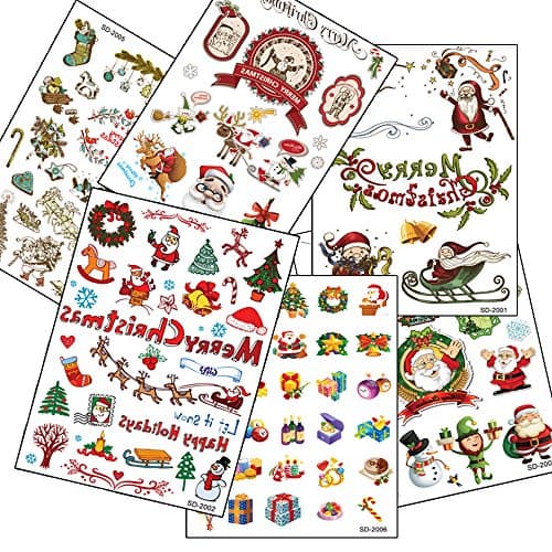 NB-Magic(TM) 6pcs Set Waterproof Temporary Tattoos (Christmas)