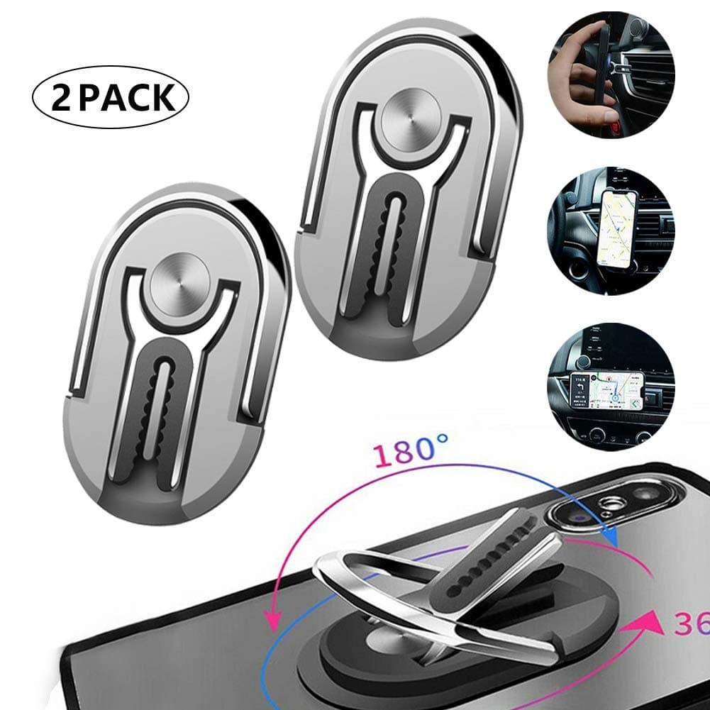 HIPIBEST Yoruii Multipurpose Mobile Phone Bracket Holder Phone Ring Holder Finger Kickstand Stand 360 Degree Rotation for Car Home Magnetic Car Mount with All Smartphone for Car