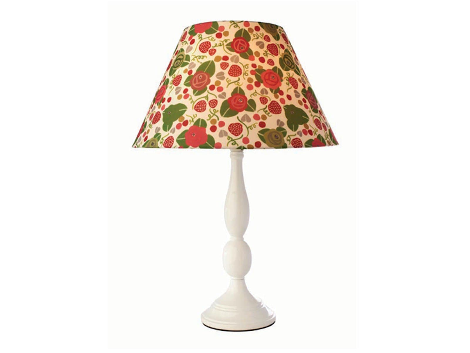 Strawberry Fair White Metal Table Lamp