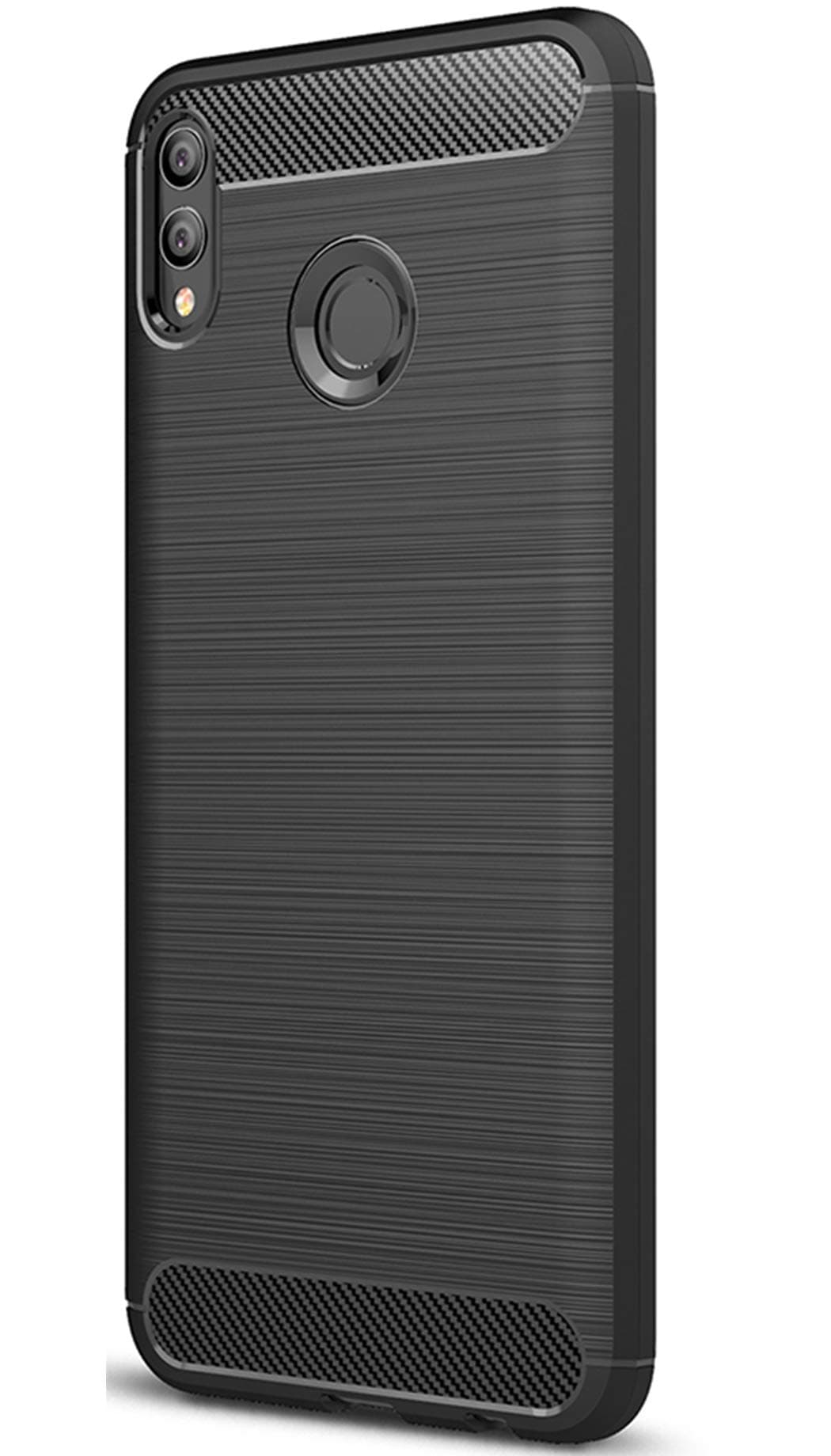 Xigua Huawei Honor 8X MAX Case, Ultra Light Slim Shockproof Carbon Fiber Carbon Fiber [Anti Slip] [Scratch Resistant] Protective Case Cover for Huawei Honor 8X MAX Protective Shell (Black)
