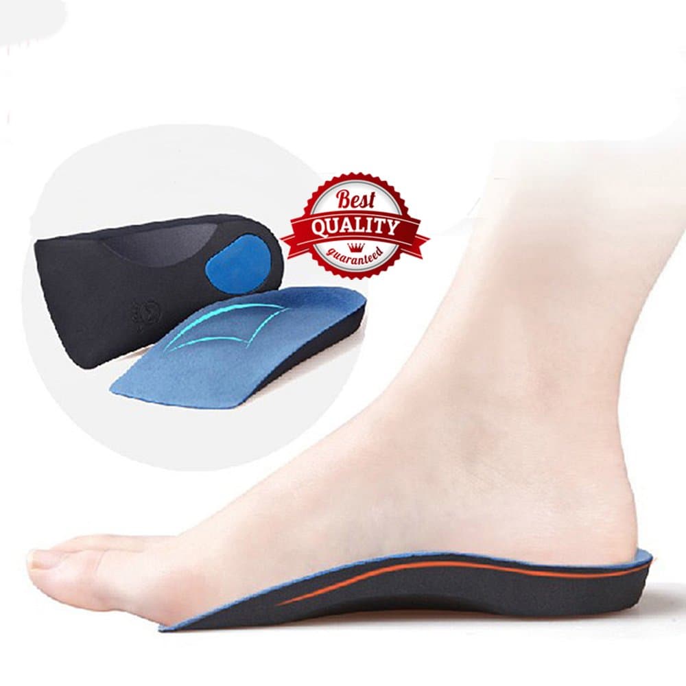 Best Quality Leg Flat Foot Sports Memory Corrective Arch pad Insole,Posture Corrector Improve Bone Plantar Force,Deodorant Relieve Fatigue (M)