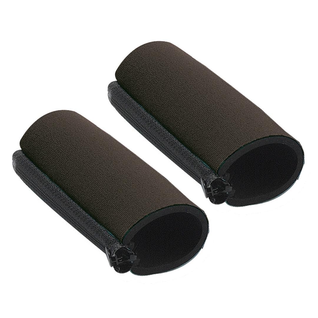 Ossenberg Neoprene Comfortable Crutch Handle Pads with Zipper - Black