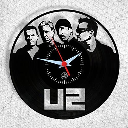 U2 - Arte no LP - Vinil Record Clock Handmade - Gift - Wallclock - Home Wall Decoration - Decor