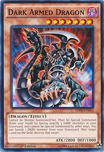 Yugioh Dark Armed Dragon Sdpden016 Common 1St Edition Pendulum Domination Structure Deck