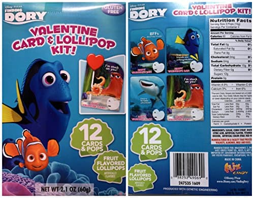Disney Finding Dory Valentine and Lollipop Kit 2 Pack