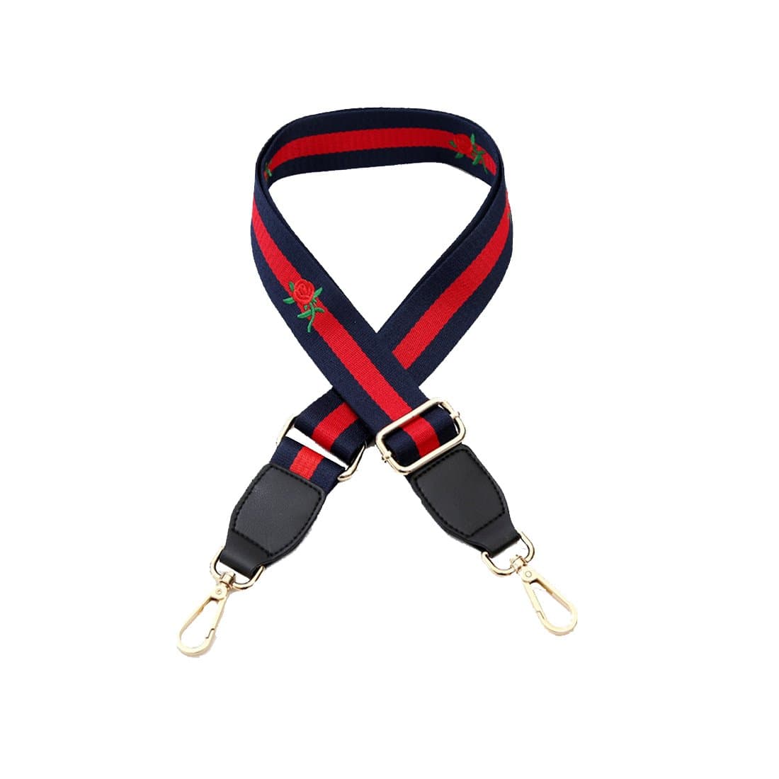 Umily 80cm-130cm Length Shoulder Strap Adjustable Shoulder Bag Strap DIY Flower Rivet Handle Crossbody Bag Strap Replacement