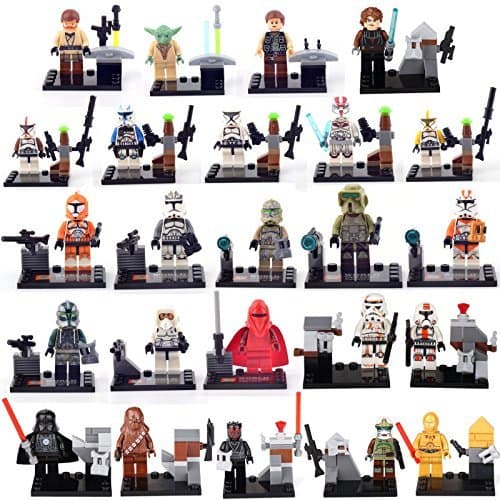 24 FIG Yoda Kenobi Darth Vader Master Mini figures le GO