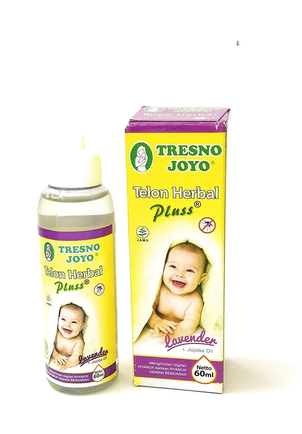 Minyak Telon Oil Herbal Plus - Lavender, 60 Ml (Pack of 3)