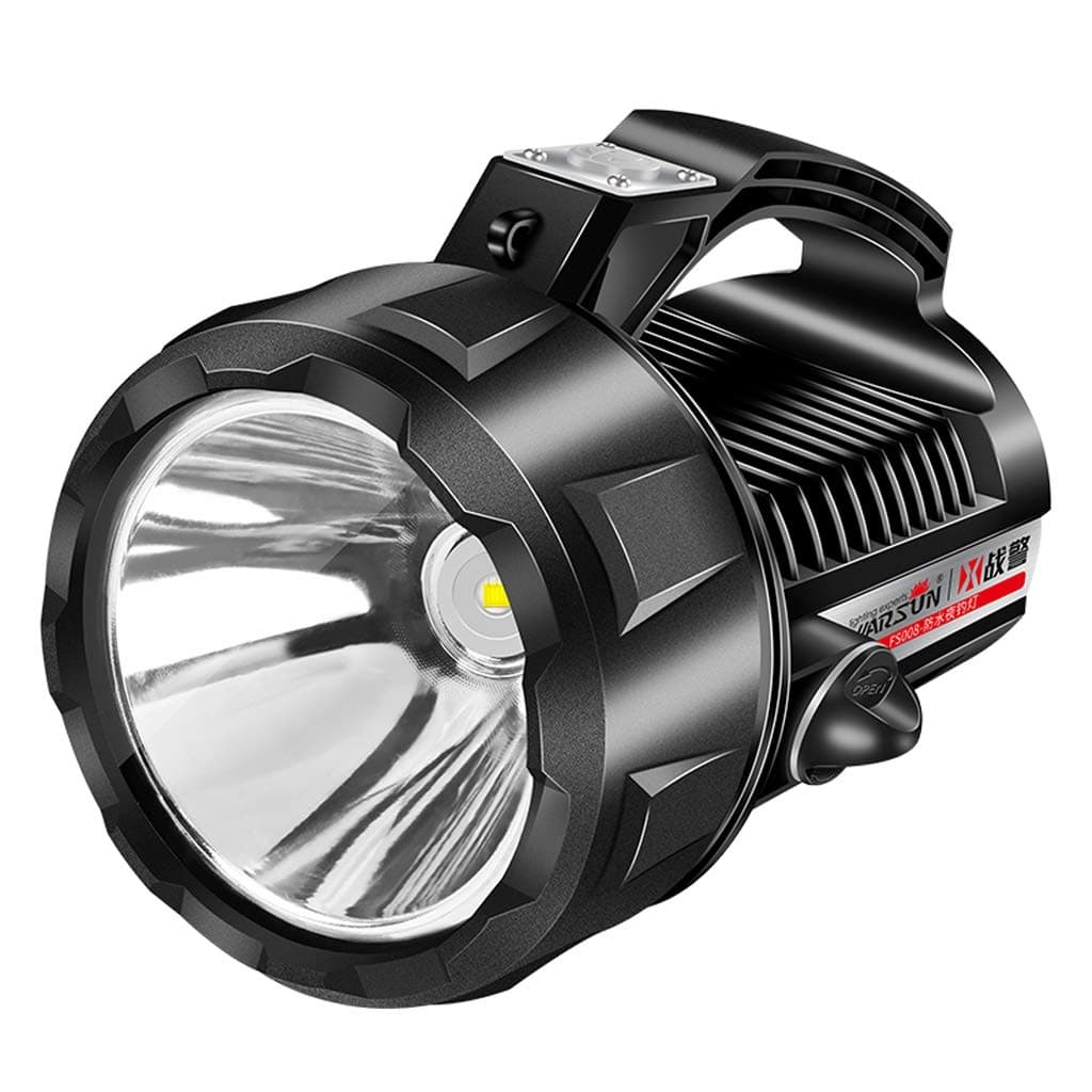 mingL Waterproof and Explosion-Proof Light Flashlight, Rechargeable Outdoor Long-Range Super Bright LED Patrol Portable Searchlight A++