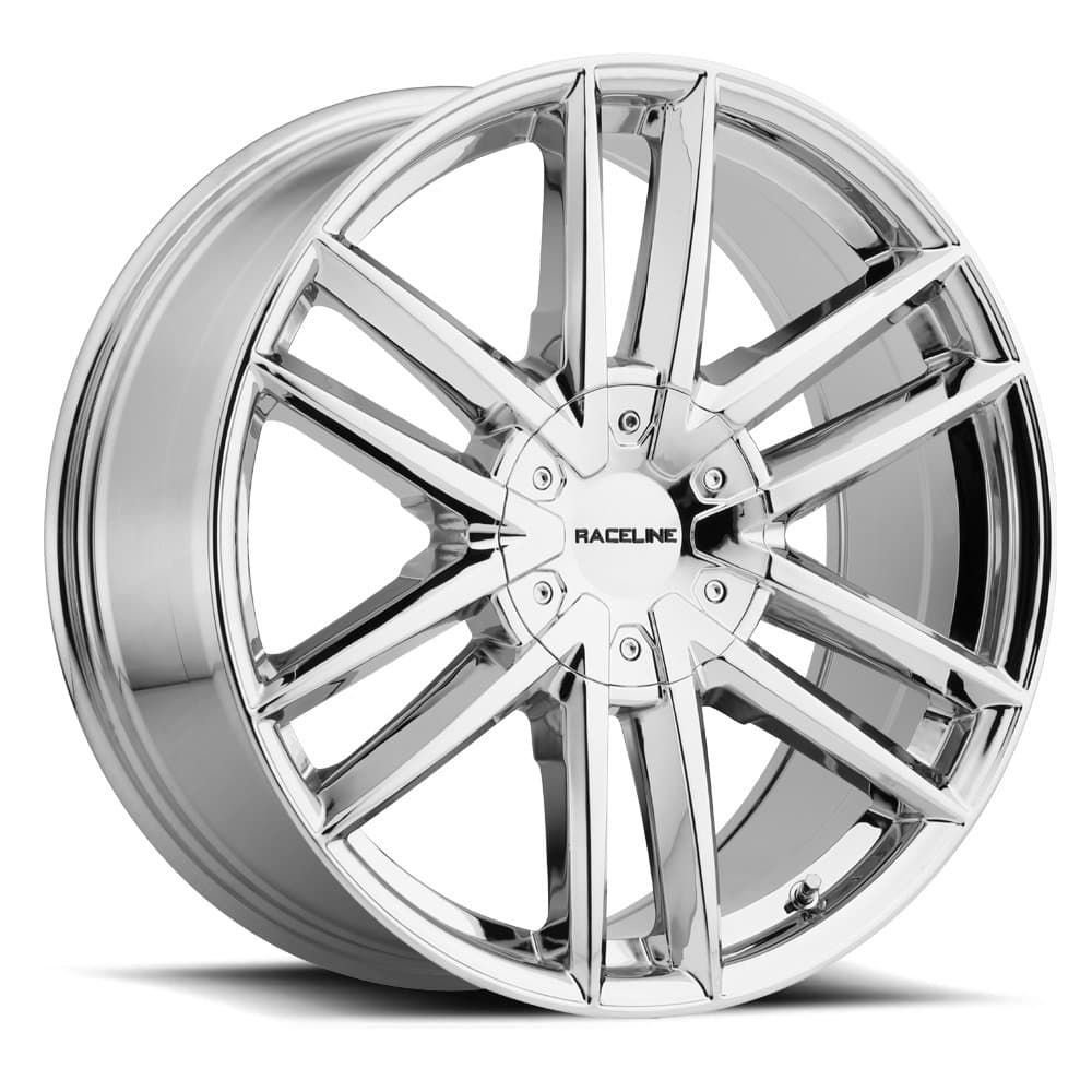 158 IMPULSE Chrome 22" x 9.5", 15 Offset, 5x120.65 Bolt Pattern, 74.1mm Hub
