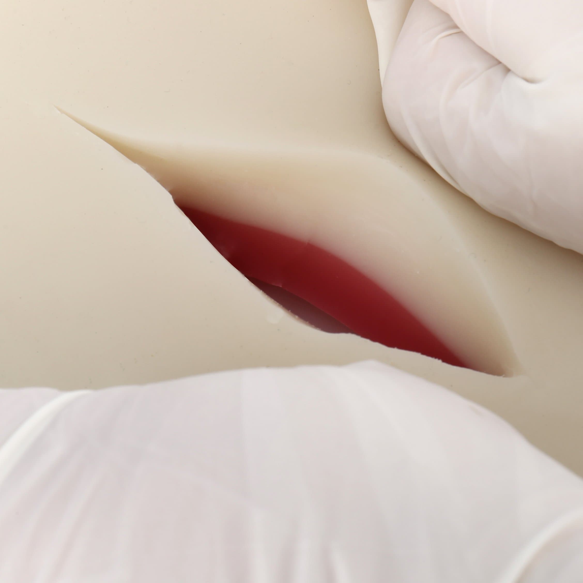 Training Suture Pad Practice Skin Model with Anti-Slip Rubber Base, 3 Layers, Reusable (7" X 4.7" X 1")