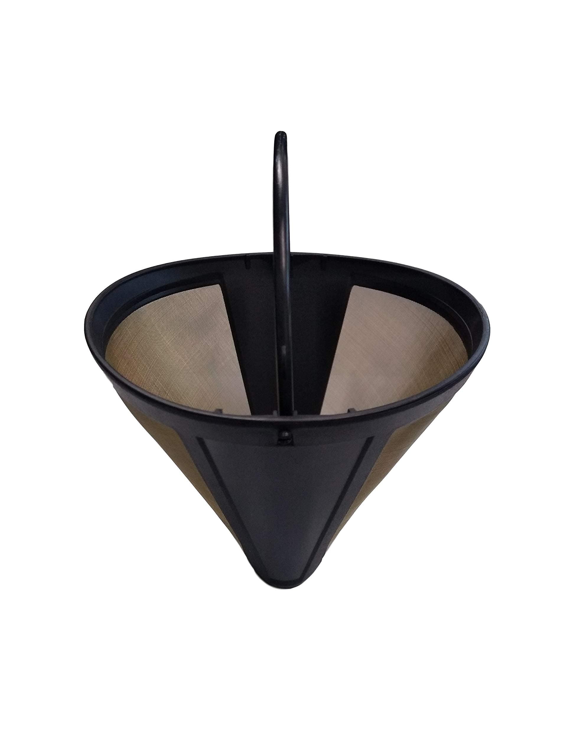 2-PK New Replacement Permanent Reusable Washable Coffee Filter Compatible with Ninja KRUPS Cuisinart Braun Kenmore Hamilton Beach Black+Decker DELONGHI CAPRESSO MOCCAMASTER KALORIK Aicok Breville