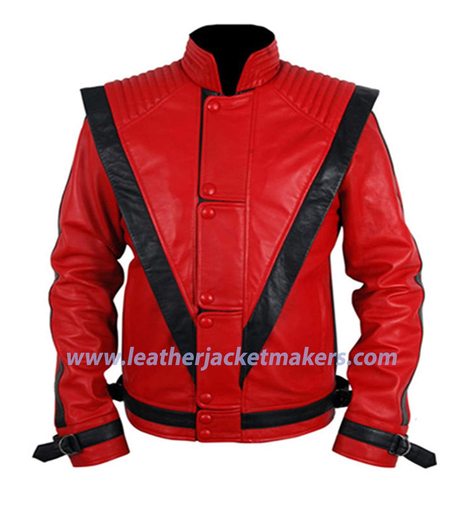 Men's Michael Jackson Thriller Genuine Lambskin Leather Jacket