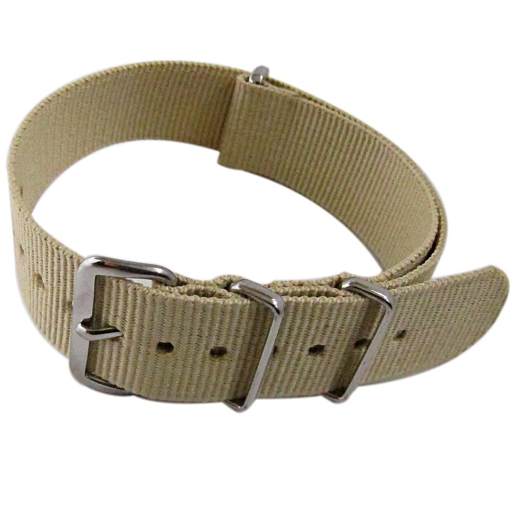 18mm NATO Nylon Watch Strap - Sand