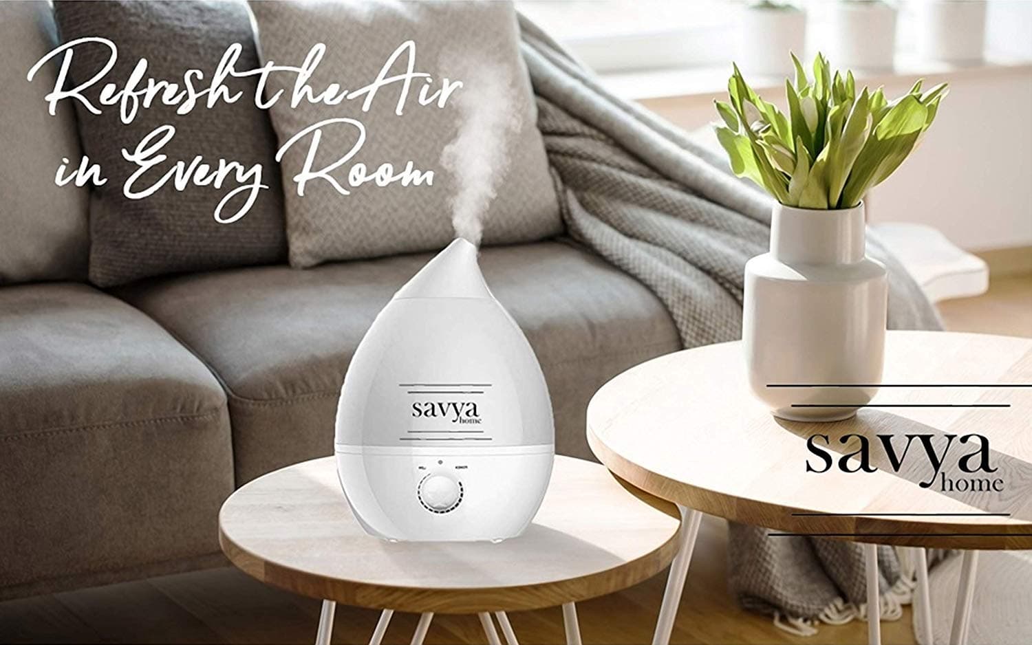 SAVYA HOME AIR HUMIDIFIER 2.4 LTR Multicolor Changing
