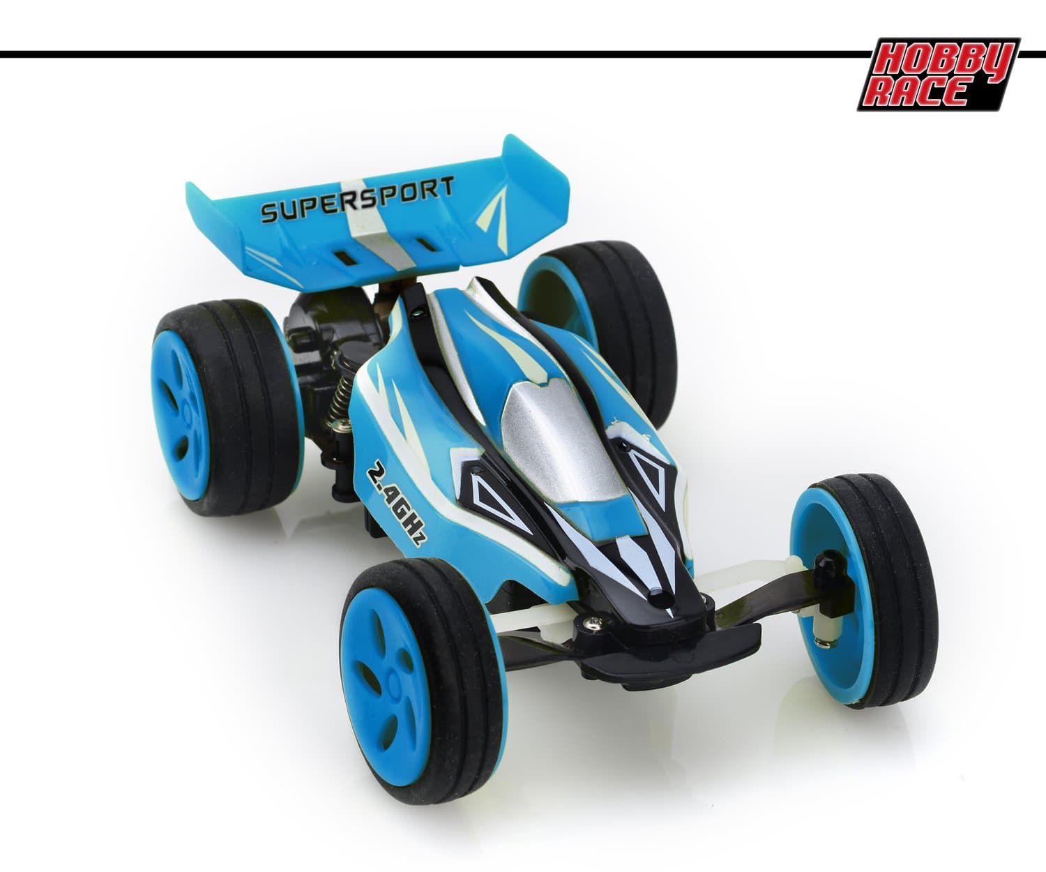 Mini Remote Control Car for Kids – Powerful Electric RC Toy Car - 15 MPH - 2.4GHz (Blue)