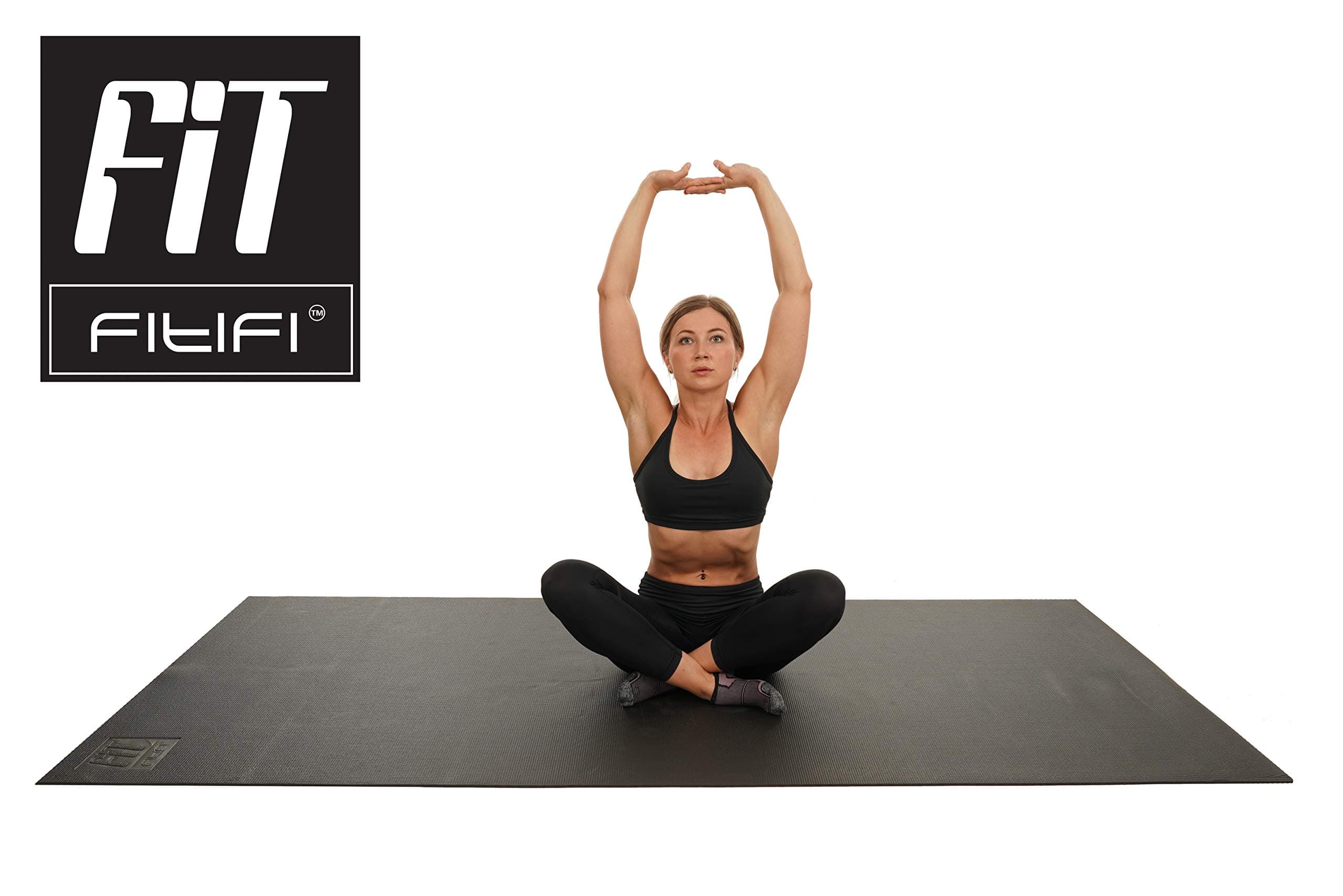 Fitifi 6ft - 10ft Exercise Mats – Eco-Friendly, 6mm Thick, Multi-Purpose Mat Ensures All-Round Comfort During Pilates, Stretching, Yoga & Exercise