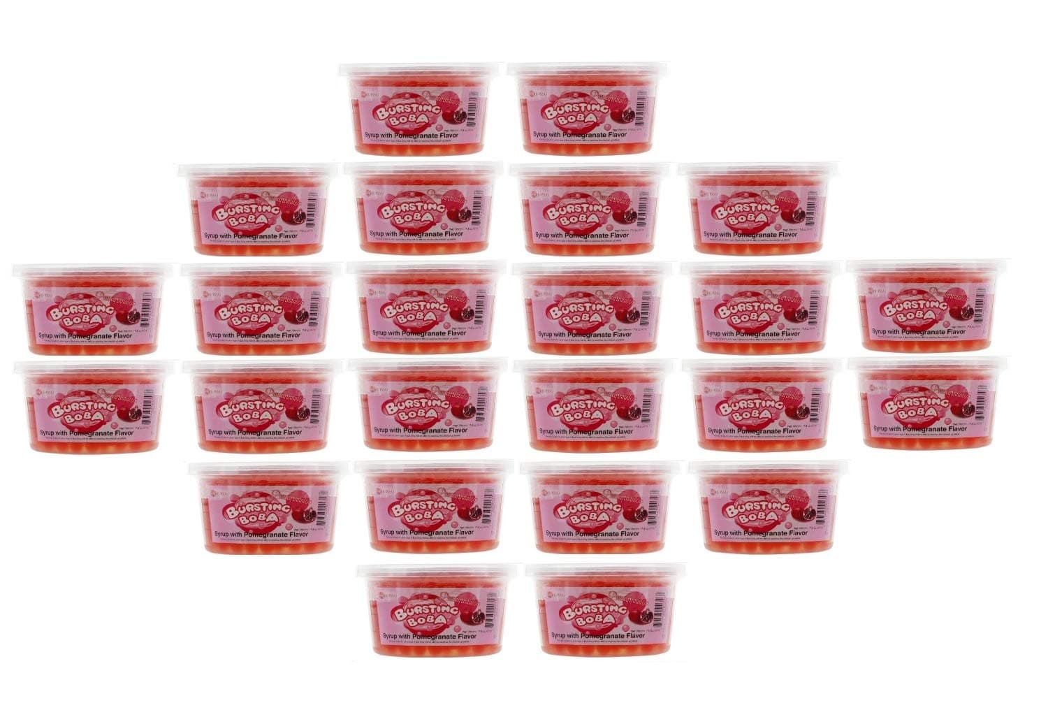 Bursting Popping Boba Variety Packs (Pomegranate, 24 Pack)