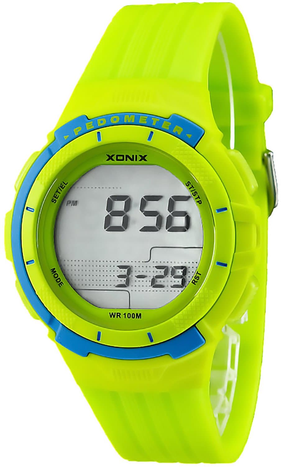 XONIX WR100M Unisex Pedometer Watch, Burned Calories, Exercise Data +More