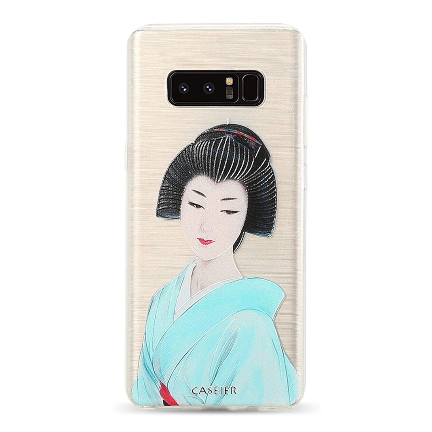 Phone Case for Samsung Galaxy S6 S7 Edge S8 S8 Plus Note 8 Cases Soft TPU Ultra-Thin Japanese Style Cover Vintage Shell (Kimono Girl, for Samsung S8)