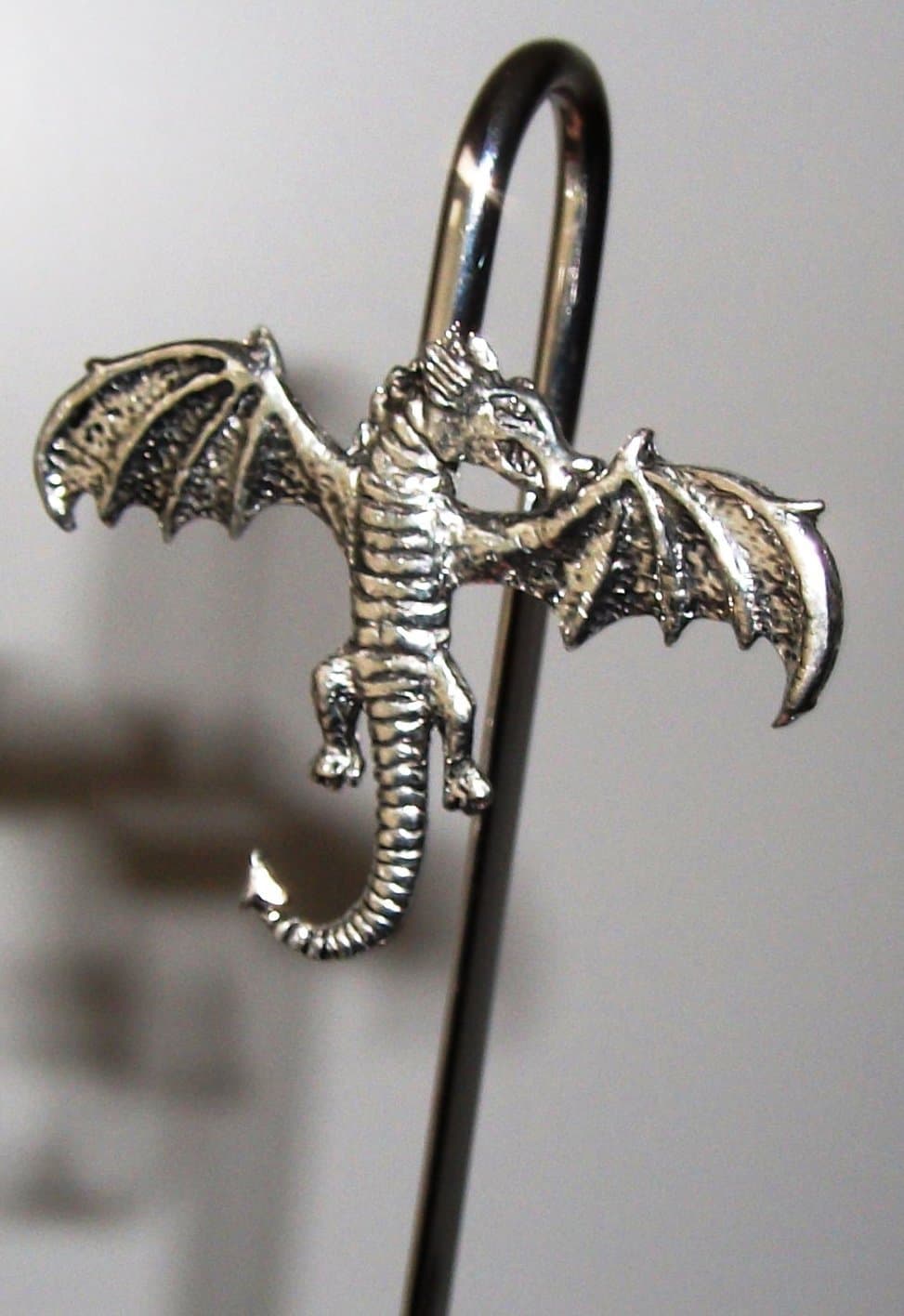 English Pewter Goth Gothic Mystical Dragon Bookmark