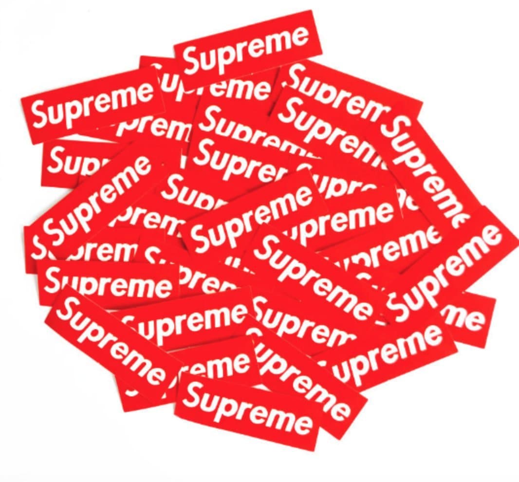 1 - 6" x 2" Supreme Original Classic Logo Vinyl Decal Sticker Laptop Phone Luggage Car