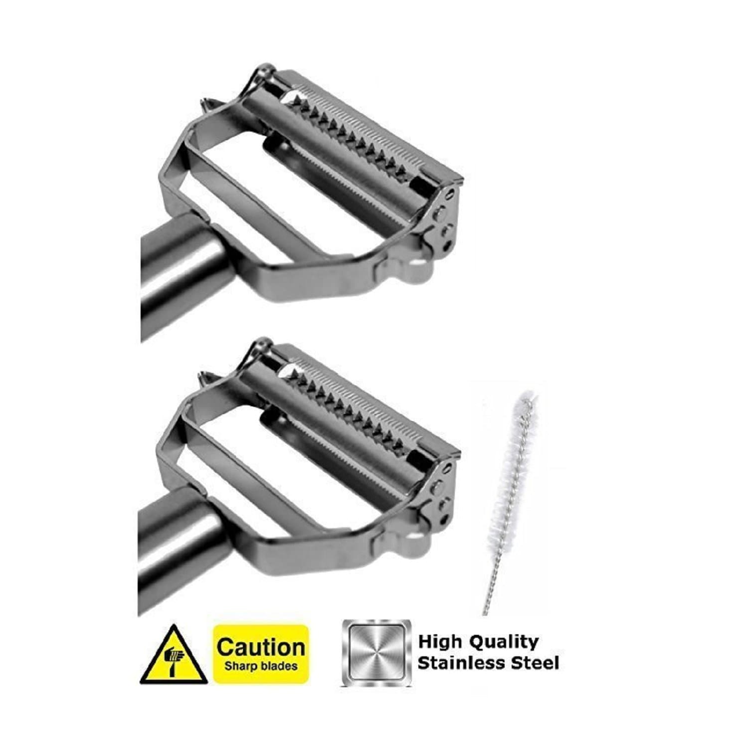 Julienne Vegetable Peeler, Zucchini Noodle Peeler (2-pack)