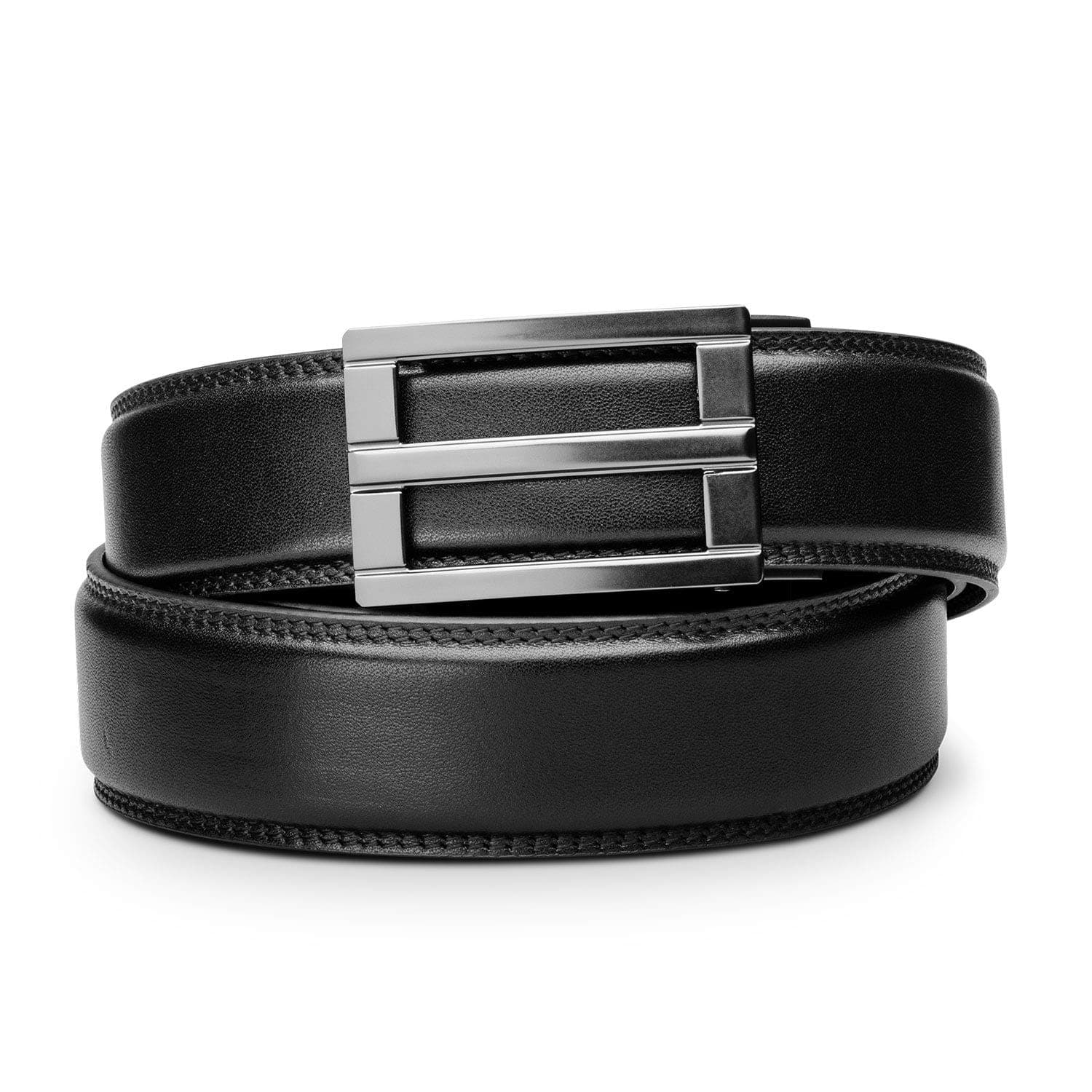 KORE Men’s Full-Grain Leather Track Belts | “Excel” Alloy Buckle
