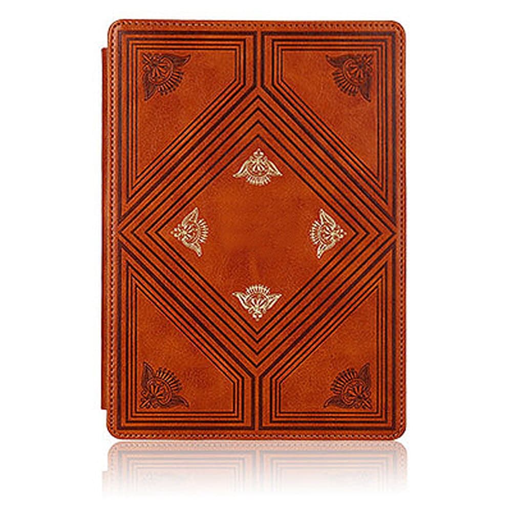 Sprine Eye Vintage Maze Pattern leather Old Book Case Smart Cover Bag Bible Style for Apple iPad 6 Air 2 (Brown)