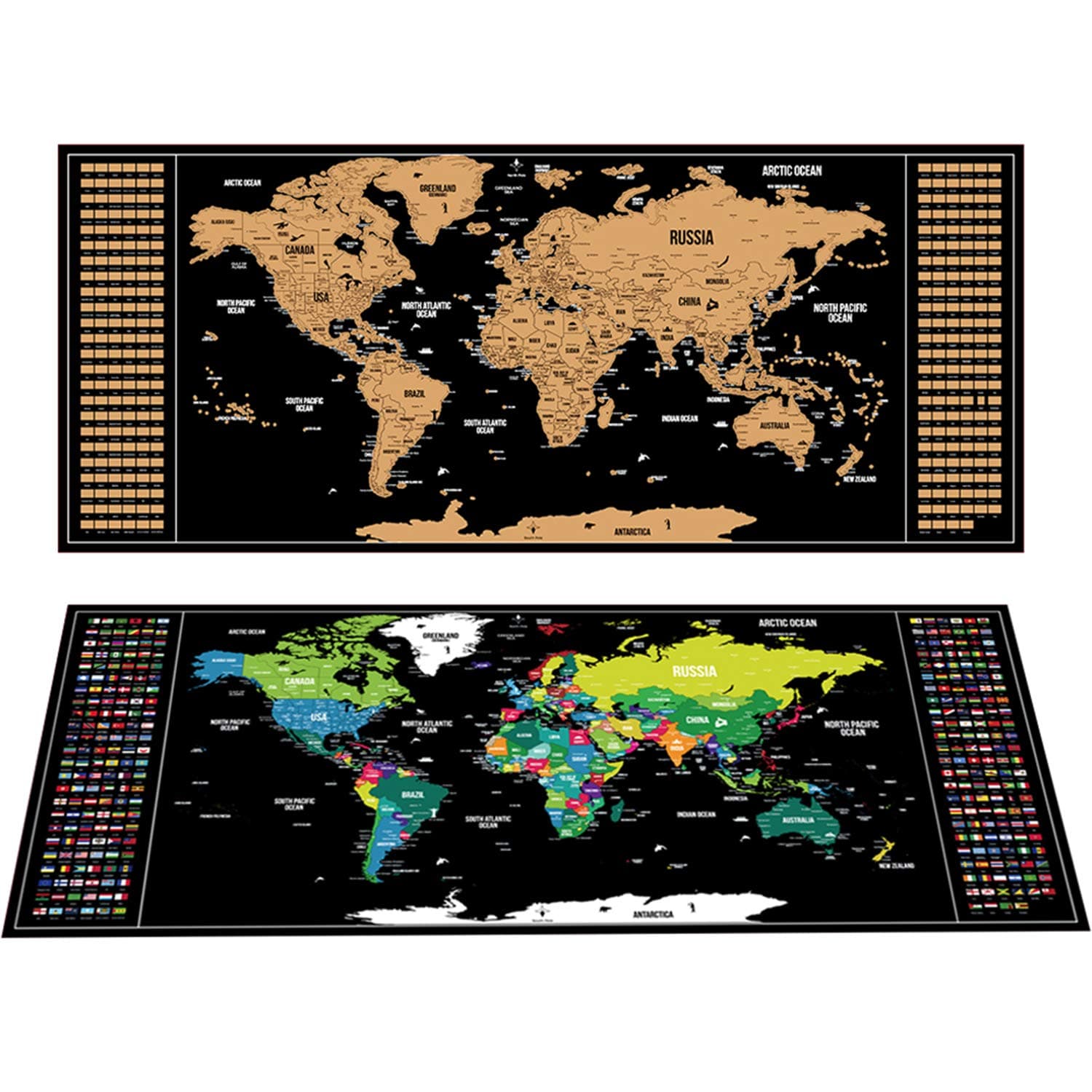Cross out the world map, cross out the world map poster, perfect for office, home decoration, GlFT or travel diary
