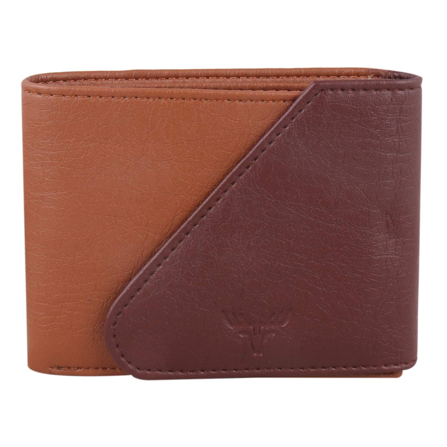 ACCEZORYBrown Leather Bifold Wallet for Boys & Men