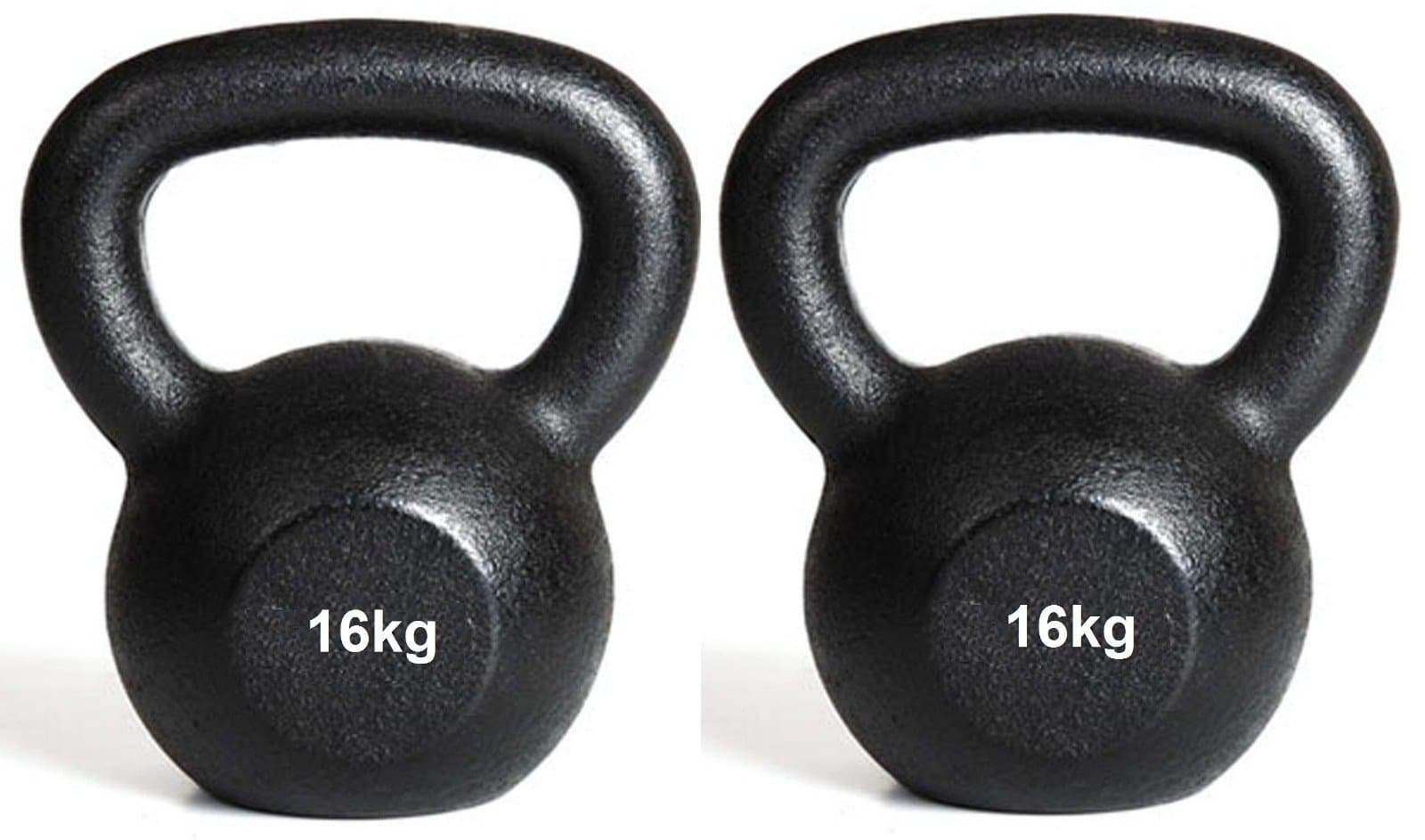 IQI Kettlebell pair 16kg+16kg cast Kettlebell INCLUDES KETTLEBELL TRAINING DVD