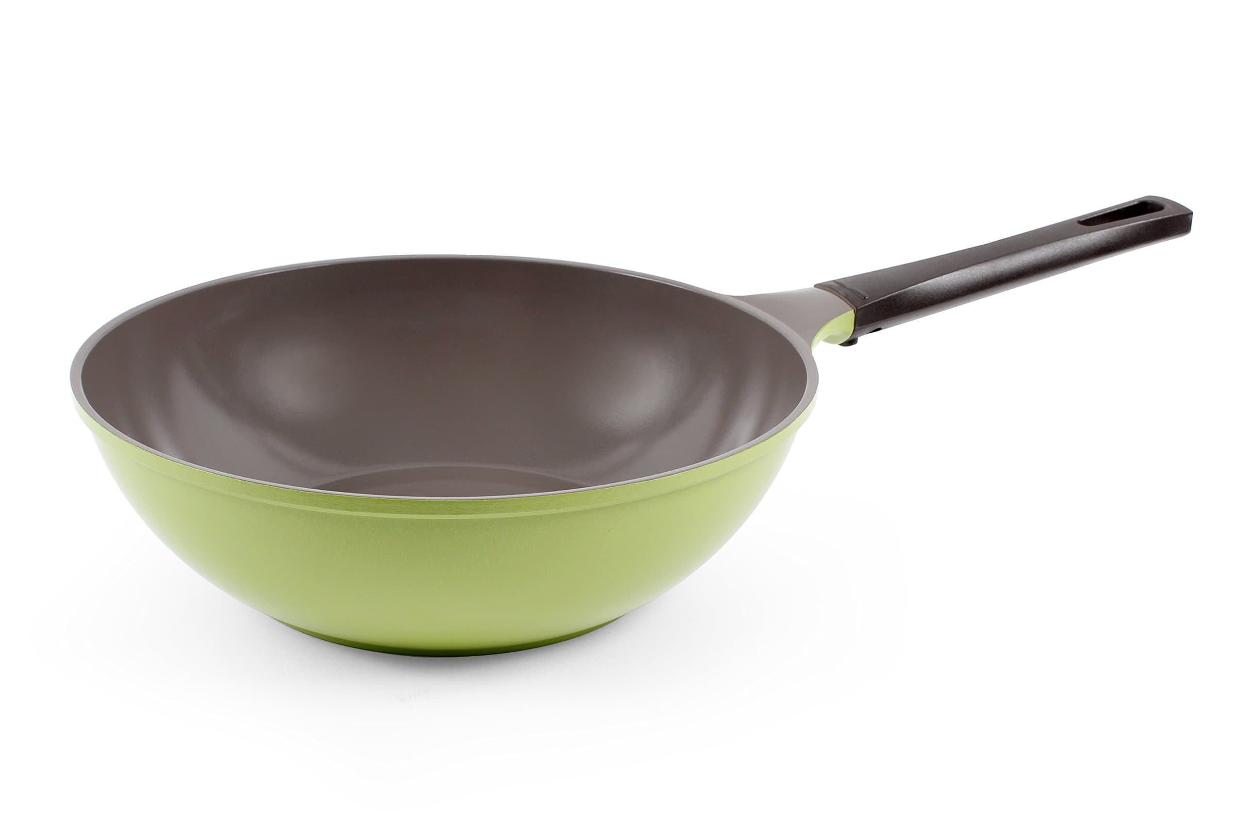 Neoflam 12" Ceramic Nonstick Chef's Pan, Avocado Green
