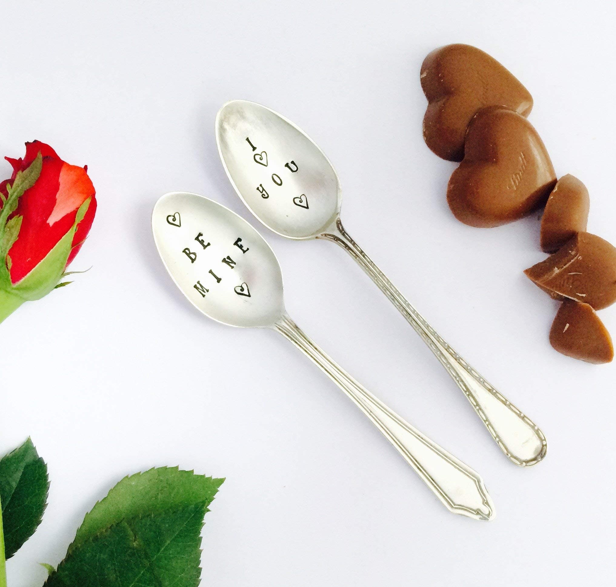 Personalised Handstamped Vintage Valentine Teaspoon