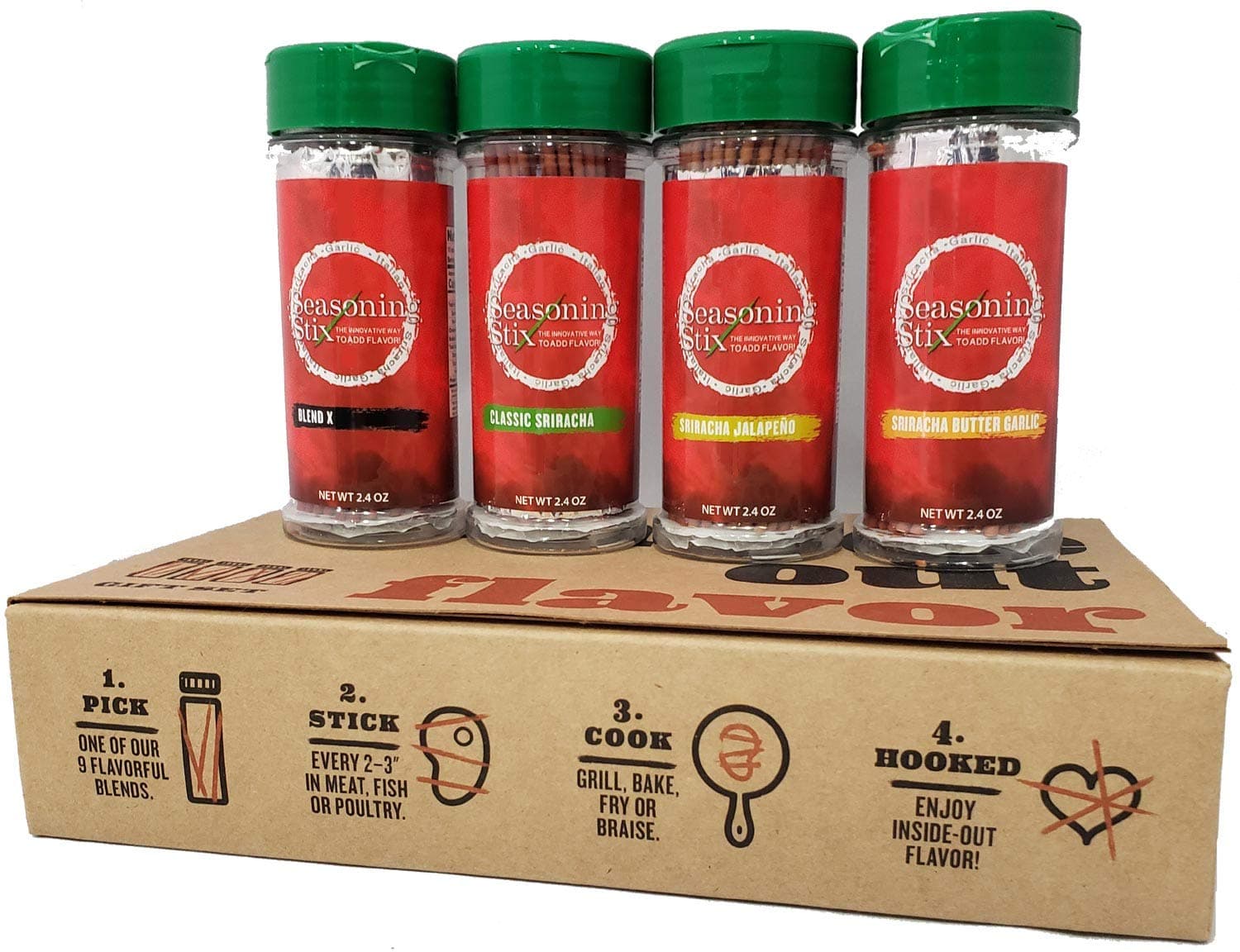 Sriracha Stix Four Blend Gift Pack