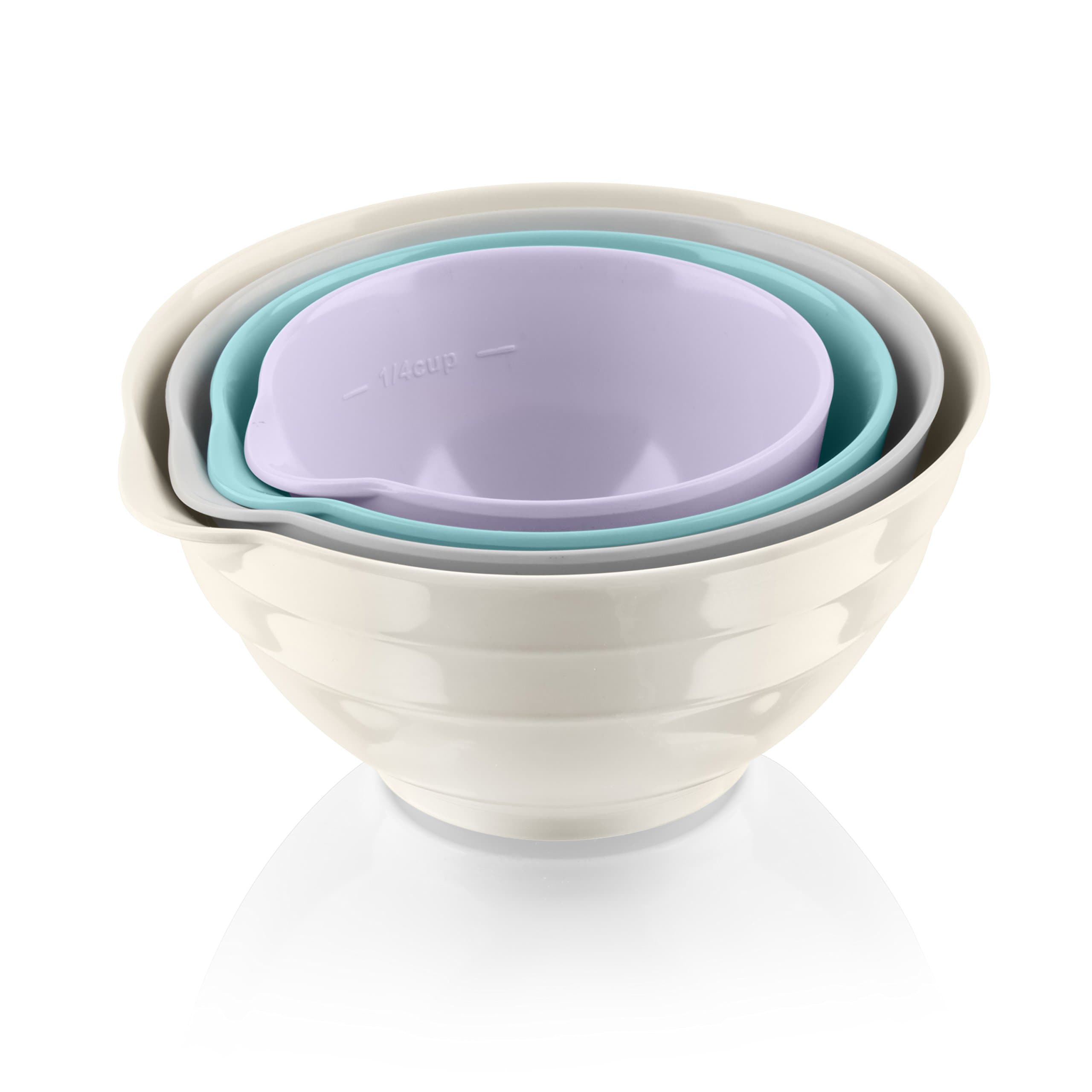 Fearne by Swan Measuring Cups, Melamine, Assorted Colour, Set of 4