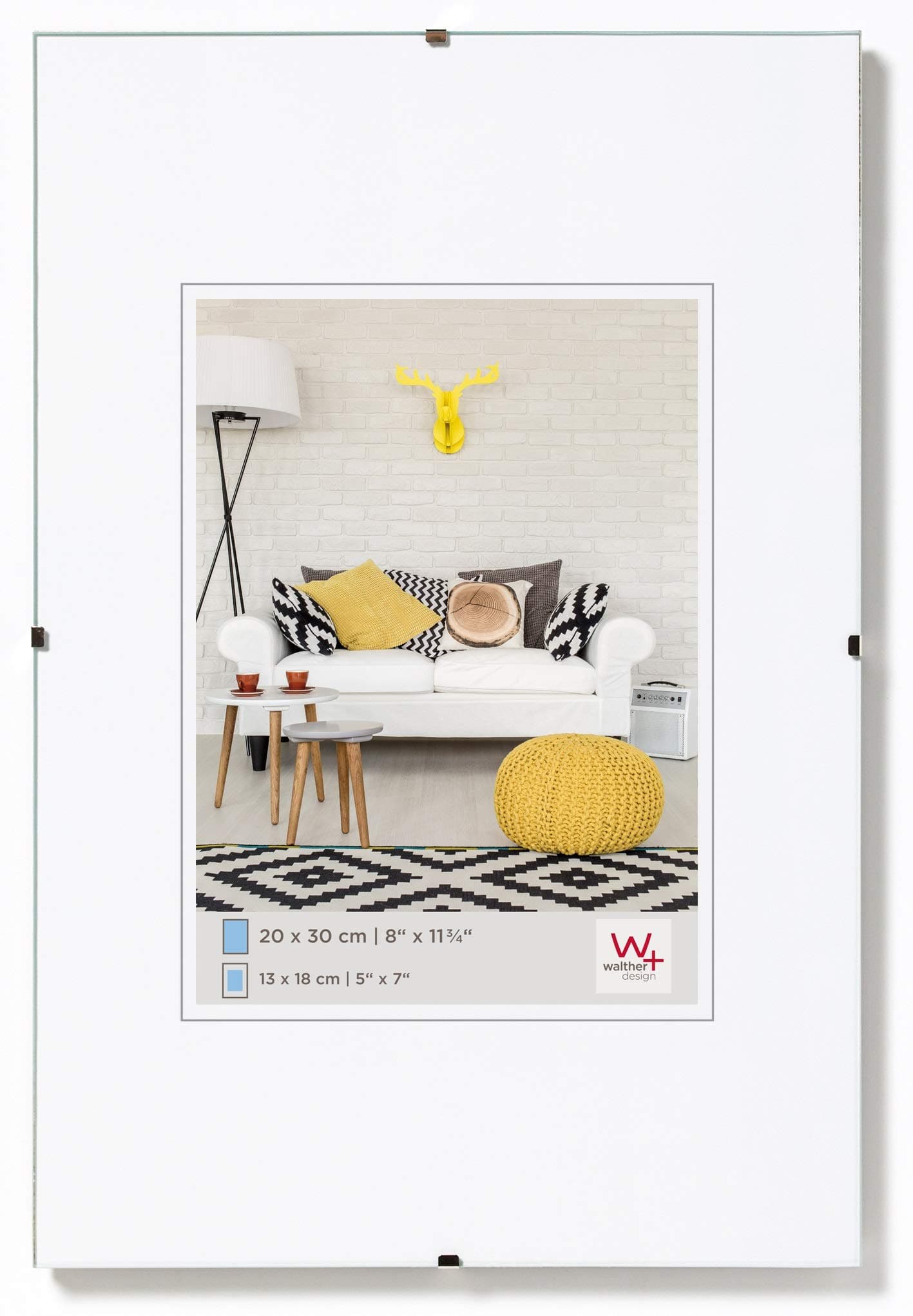 Walther Picture Frame, Clear Glass, 70 x 100 cm